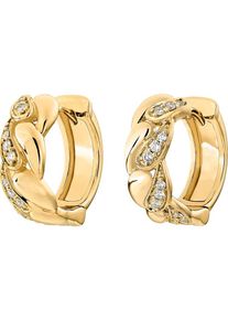 Christ, Damen Diamonds Creole '87490271', Gold
