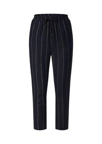 Missguided, Damen Hose 'STRIPE TIE WAIST TROUSER', Schwarz / Naturweiß