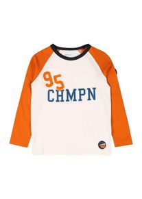 name it, Langarmshirt 'ANTONY', Blau / Orange / Wei&szlig;