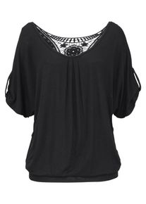 Lascana, Damen Shirt, Schwarz