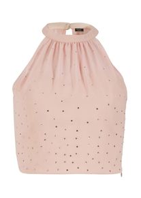 Apart, Damen Chiffontop mit Swarovski Kristallen, Rosa