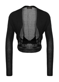 Apart, Damen Strickbolero mit Glitzereffekt, Schwarz
