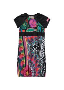Desigual, Mädchen Kleid, Mischfarben / Schwarz