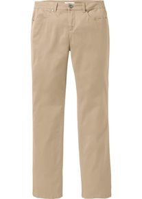 sheego Basic, Damen Basic Stretch-Hose "Die Gerade", Sand