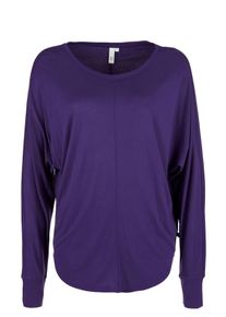 Q/S Designed By, Damen Jerseyshirt, Dunkellila