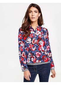 Gerry Weber, Damen Bluse, Marine / Rosa / Rostrot / Weiß