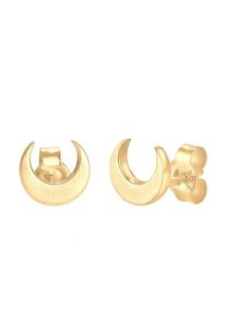 Elli, Damen Ohrringe 'Halbmond', Gold