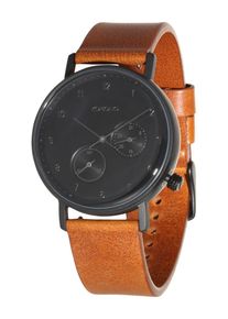 Komono, Herren Armbanduhr 'Walther', Cognac / Schwarz