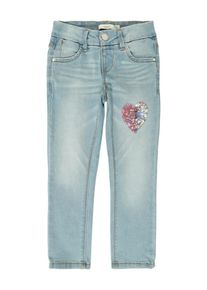 name it, M&auml;dchen Jeans 'SALLI DNM TONJA 1164', Blue Denim / Rosa