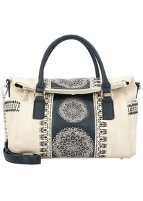 Desigual, Damen Handtasche 'Lady Loverty', Beige / Schwarz
