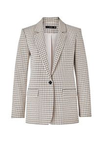 Hallhuber, Damen Blazer, Beige / Hellbraun / Schwarz