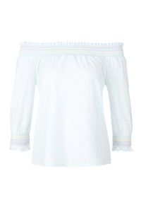s.Oliver RED LABEL, Damen Off Shoulder-Shirt, Wei&szlig;