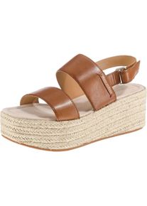 Marc O'Polo Marc O'Polo, Damen Plateau-Sandaletten, Beige / Cognac