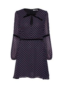 Glamorous, Damen Kleid, Navy / Rot / Schwarz