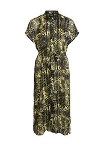 Object, Damen Kleid, Hellgelb / Tanne