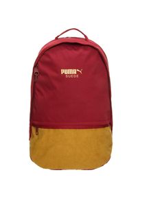 Puma, Herren 'Suede' Rucksack, Dunkelgelb / Rot