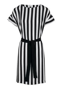Heine, Damen Kleid, Schwarz / Weiß