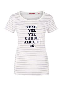 s.Oliver RED LABEL, Damen Shirt, Lila / Schwarz / Wei&szlig;