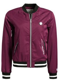 Khujo, Damen Jacke 'Oriana', Beere / Schwarz / Weiß