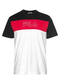 Fila, Herren Shirt 'STARLIGHT', Feuerrot / Schwarz / Weiß