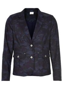 IN FRONT, Damen Blazer 'Elena', Blau / Nachtblau