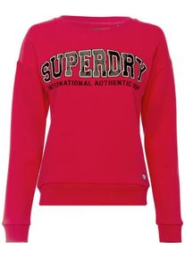 Superdry, Damen Sweatshirt 'URBAN STREET', Rot / Schwarz / Wei&szlig;