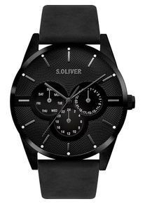 s.Oliver, Herren Uhr, Schwarz