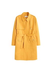 Violeta by Mango, Damen Trenchcoat 'Yellow', Goldgelb