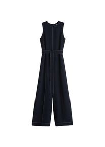 Mango, Damen Overall 'Higo', Navy / Taupe