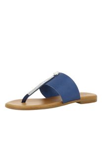 Evita, Damen Sandale 'OLIMPIA', Blau / Braun