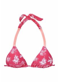 Venice Beach, Damen Triangel-Top 'Tulum', Pink / Weiß