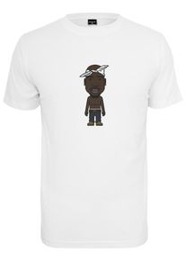 Mister Tee, Herren T-Shirt 'LA Sketch', Braun / Grau / Weiß