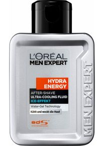L'Or&eacute;al L'Or&eacute;al Paris Men Expert, Herren 'Hydra Energy After-Shave Fluid Ice Effect', M&auml;nnerpflege, Blau / Grau / Orange