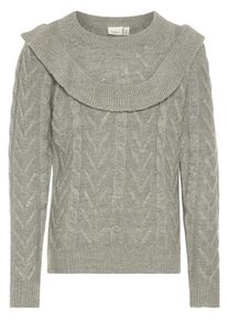 name it, M&auml;dchen Strickpullover, Graumeliert