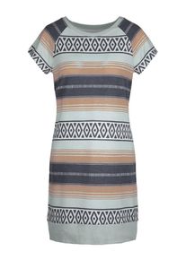 Lingadore, Damen Kleid 'Horizon', Türkis / Nachtblau / Hellbraun