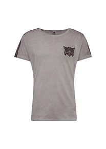 Key Largo, Herren T-Shirt 'MT GANG round', Silbergrau