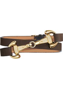 dimacci, Damen Armband 'Favorit 39533', Braun / Gold / Silber