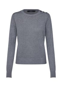 V&eacute;ro Moda VERO MODA, Damen Pullover 'VMMILDA LS O-NECK BUTTON BLOUSE BOO', Grau