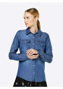 Vila, Damen Jeanshemd 'VIBISTA', Blau