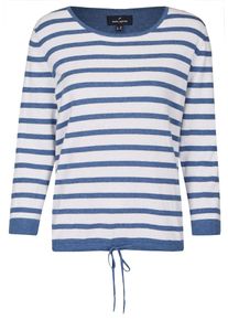 Daniel Hechter, Damen Pullover, Himmelblau / Wei&szlig;