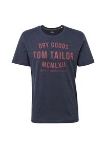 Tom Tailor, Herren T-Shirt, Marine / Rosé