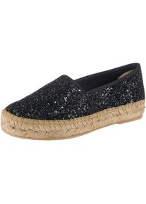 macarena, Damen Espadrilles, Hellbeige / Schwarz