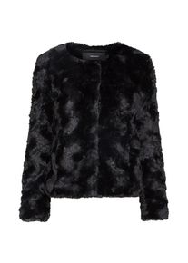 Véro Moda VERO MODA, Damen Fake Fur Jacke, Schwarz
