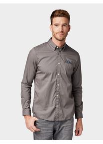 Tom Tailor, Herren Blusen & Shirts Hemd, Grau