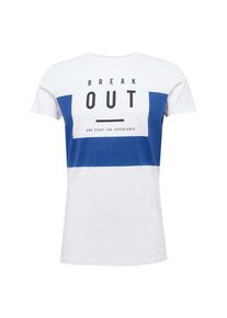 Q/S Designed By, Herren T-Shirt, Blau / Schwarz / Weiß
