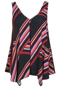 Dorothy Perkins, Damen Top, Navy / Rot