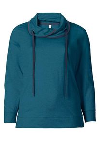 sheego Casual, Damen Sweatshirt, Navy / Petrol