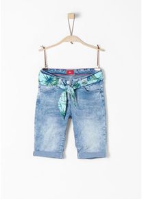 s.Oliver Junior, M&auml;dchen Shorts 'Suri', T&uuml;rkis / Hellblau / Gr&uuml;n
