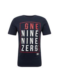 Jack & Jones JACK & JONES, Herren Shirt 'COBOOSTER TEE', Dunkelblau / Rot / Weiß