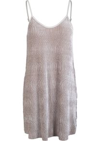Urban Classics, Damen 'Ladies Velvet Slip Dress', Hellbeige